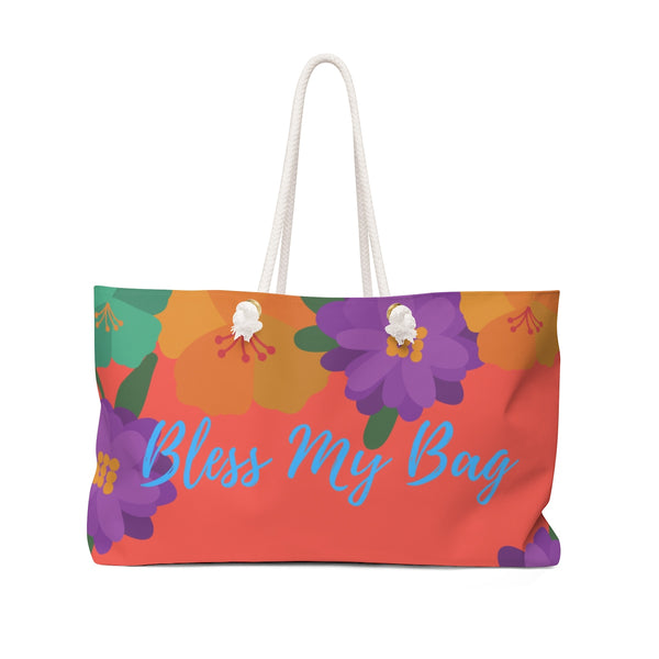 Bless My Bag Floral Print Weekender Bag